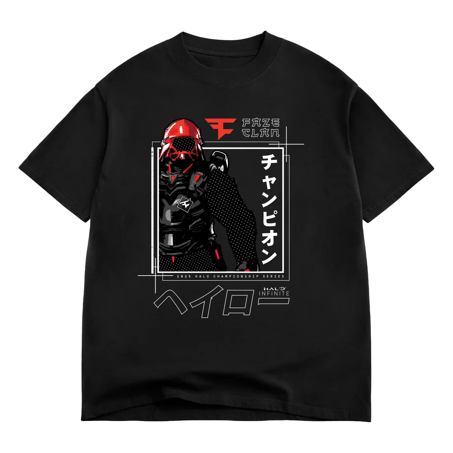 FaZe X Halo Japanese Spartan Tee (Black)