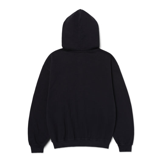 Four Star Embroidered Zip Up Sweatshirt (Black)