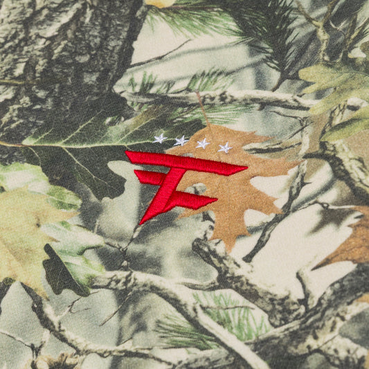 Four Star Embroidered Crewneck Sweatshirt (Camo)