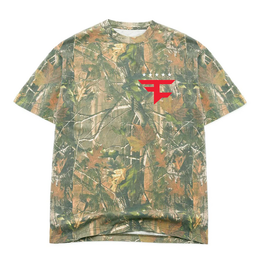 Victory Flag Tee (Woodland Camo)