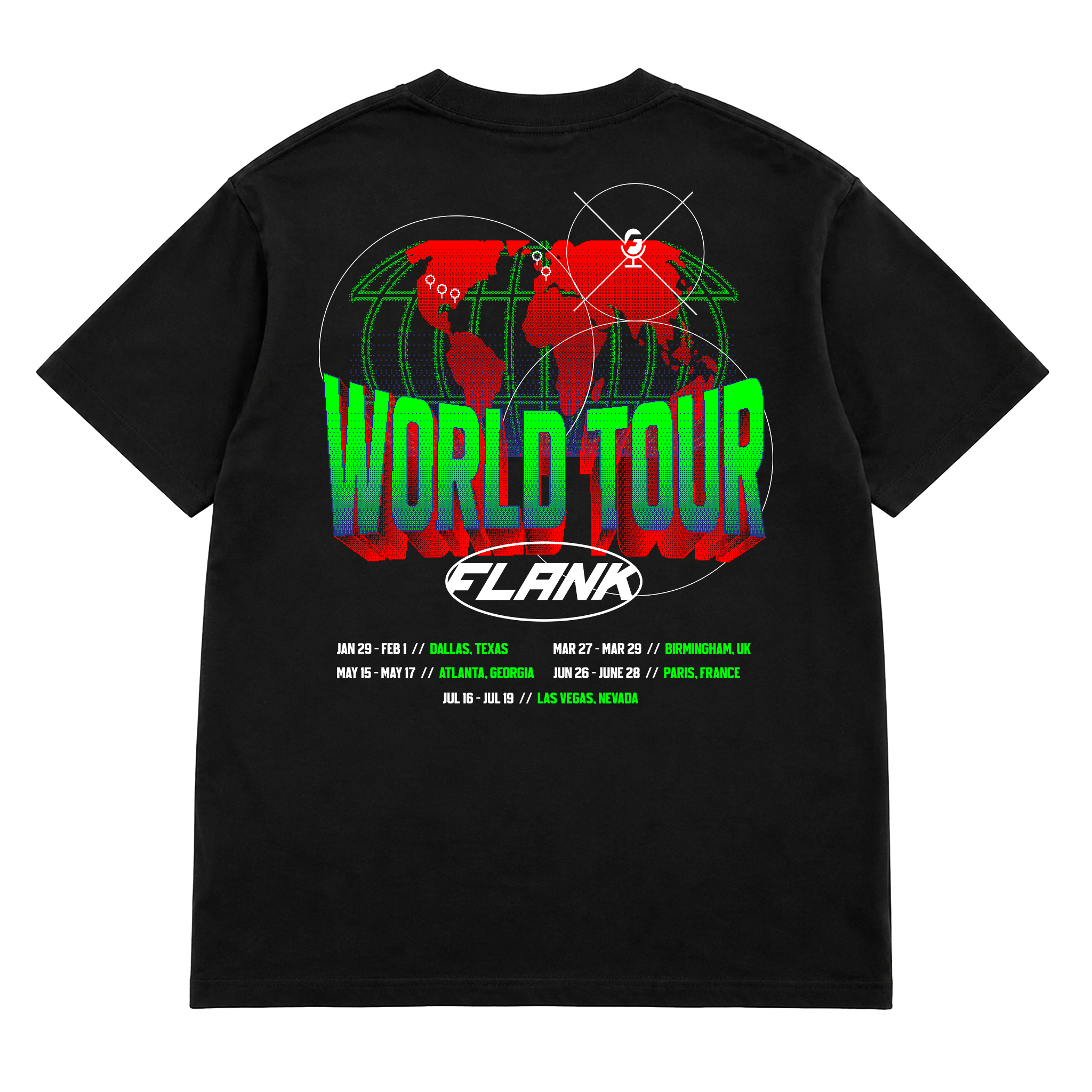 World Tour Tee (Black) – FaZe Pro Shop