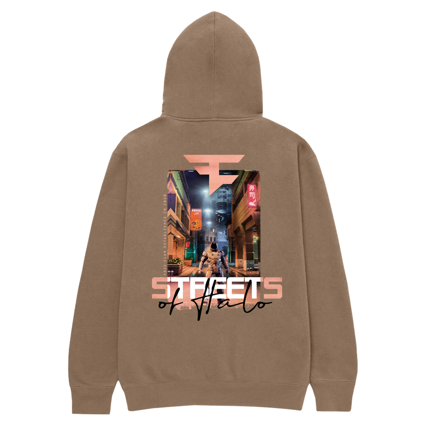 FaZe X Halo Streets of Halo Hoodie (Suede Brown)