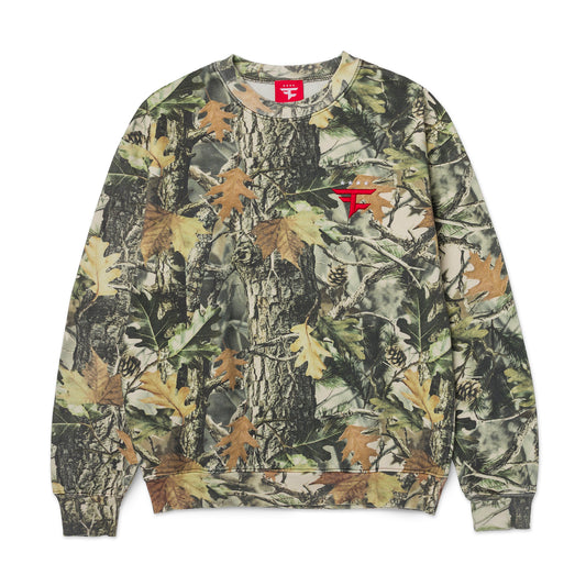 Four Star Embroidered Crewneck Sweatshirt (Camo)