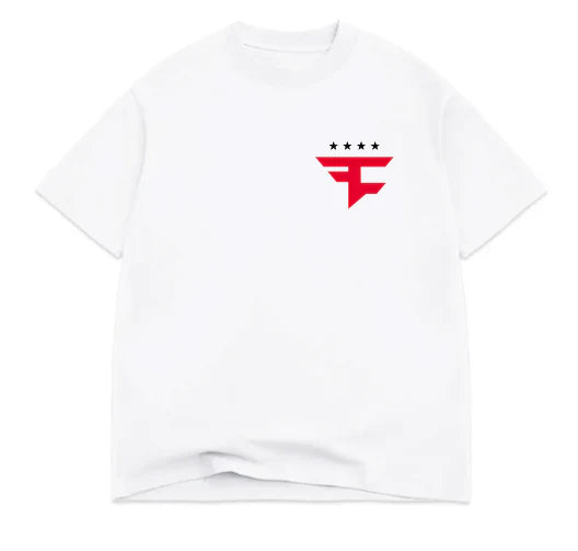 Four Star Left Chest Tee (White)