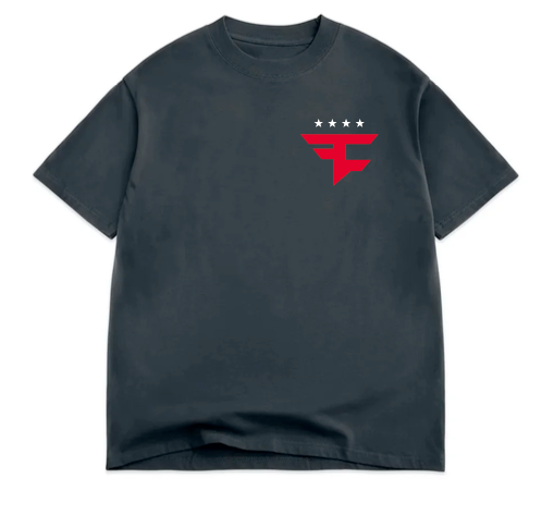 Four Star Left Chest Tee (Vintage Black)