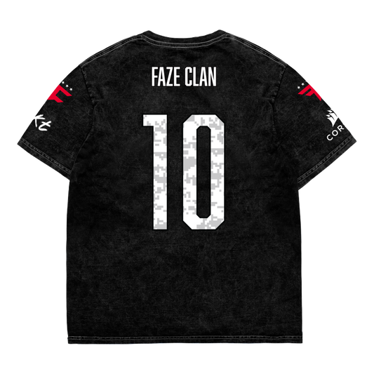 FaZe Esports Jersey Tee ( Black / Mineral Wash)