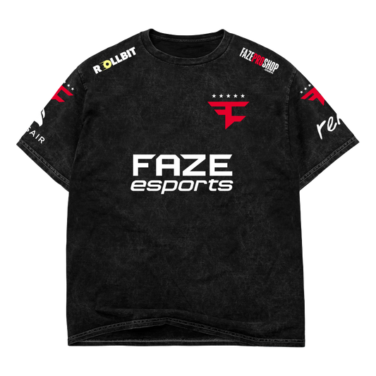 FaZe Esports Jersey Tee ( Black / Mineral Wash)