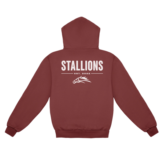 Stallions Hoodie (Vintage Mahogany)