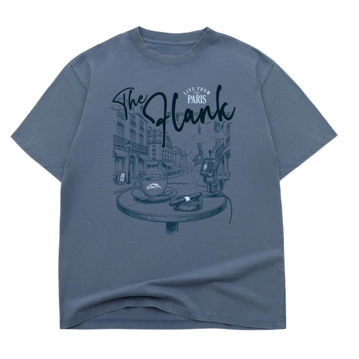 Live From Paris Tee (Vintage Slate Blue)