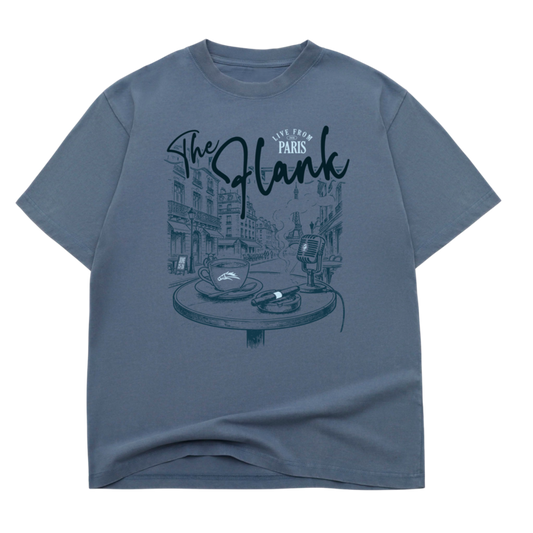 Live From Paris Tee (Vintage Slate Blue)